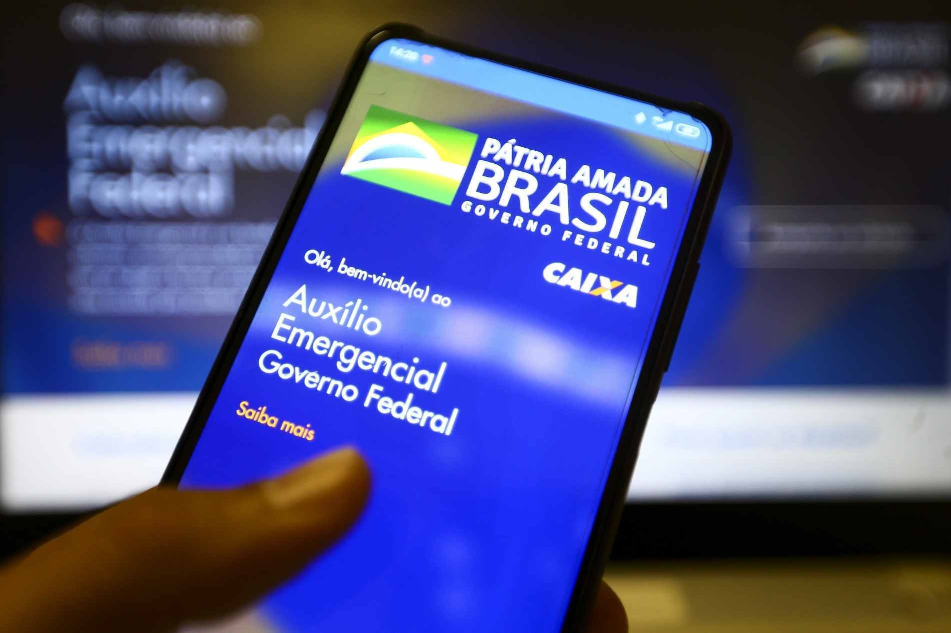 Aplicativo auxílio emergencial do Governo Federal.