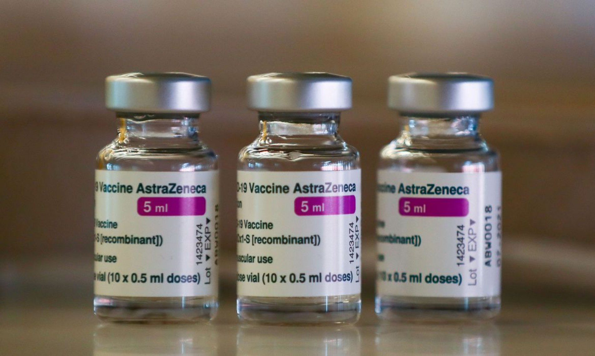Doses da vacina AstraZeneca, contra o coronavirus