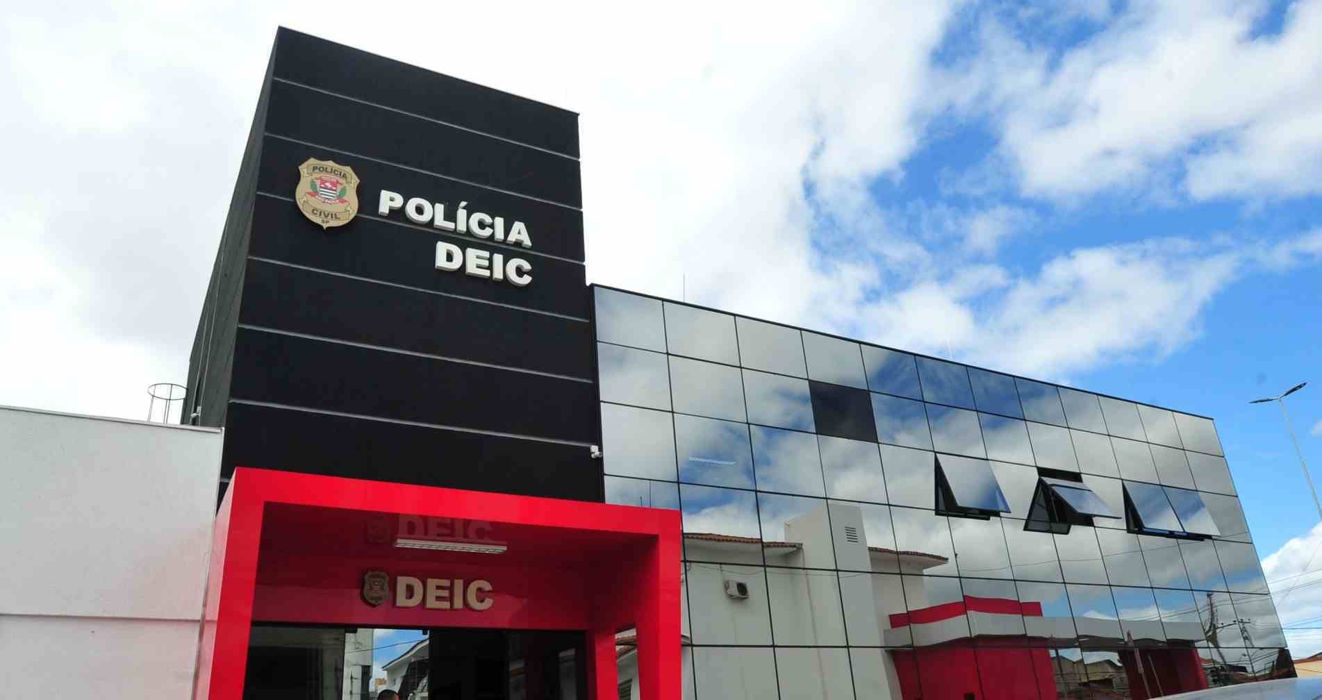 Fachada da Divisão Especializada de Investigações Criminais (DEIC) de Sorocaba.