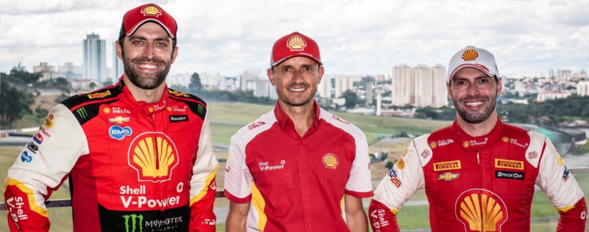 Átila Abreu, Joselmo Barcik e Galid Osman, da Pole Motorsport