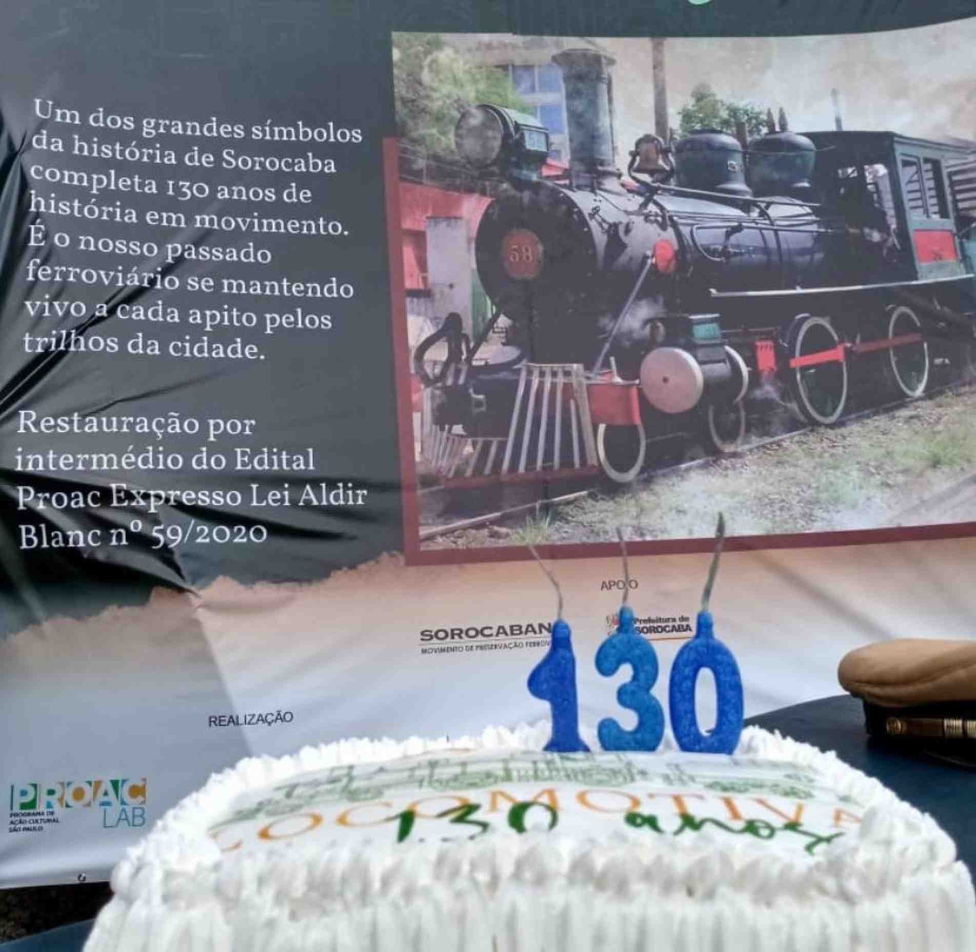 130 anos da Locomotiva nº 58.
