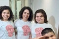 Sofia (13 anos), Helena (11 anos) e José Renato (7 anos), filhos da médica geriatra Paola Canineu. - ARQUIVO PESSOAL
