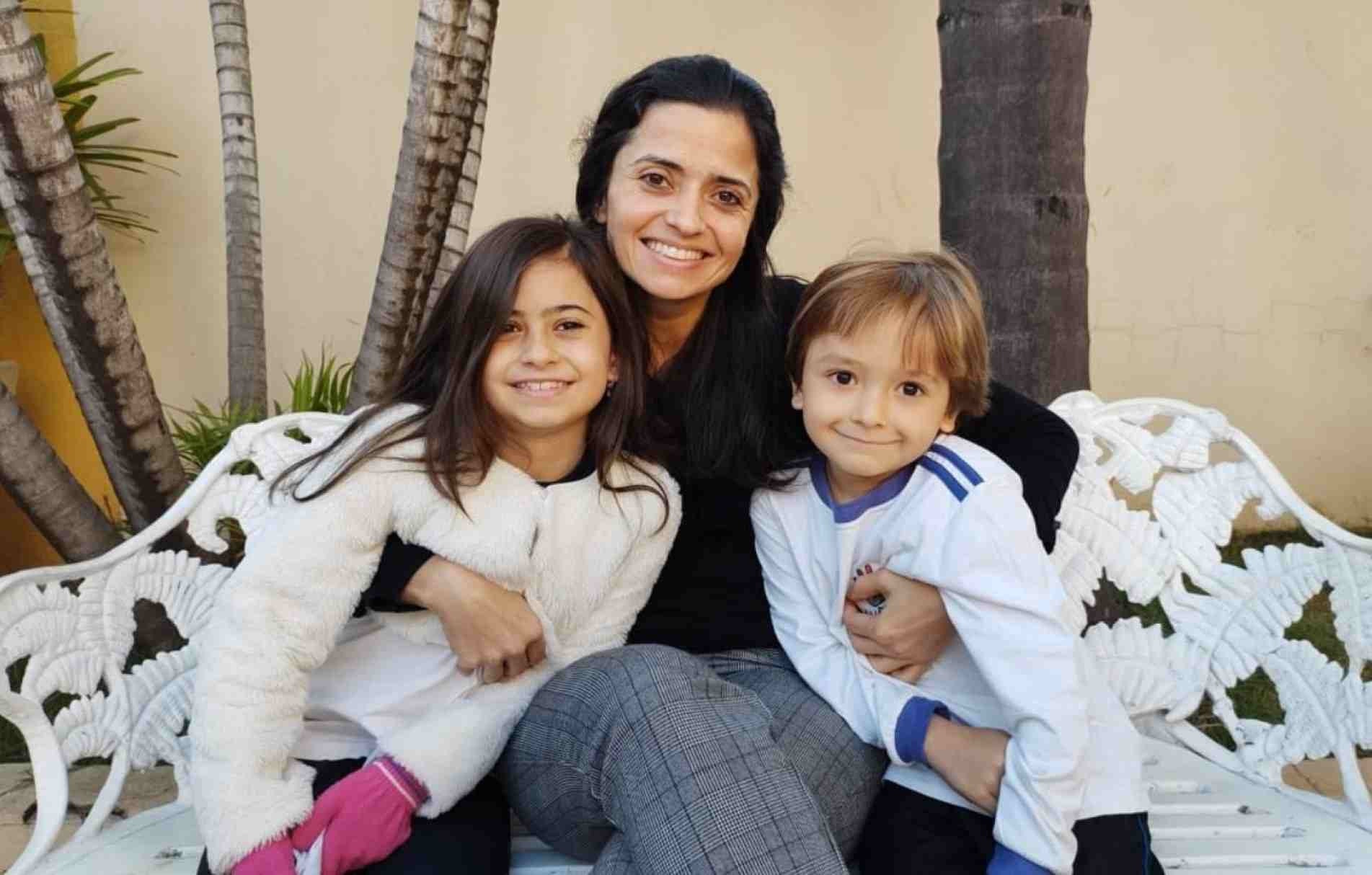 Luísa, de 9 anos, e José, de 5, filhos da médica infectologista Marina Campelo Jabur.