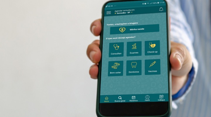 Aplicativo é alternativa à população que não possui plano de saúde ou tempo hábil para aguardar disponibilidade do SUS