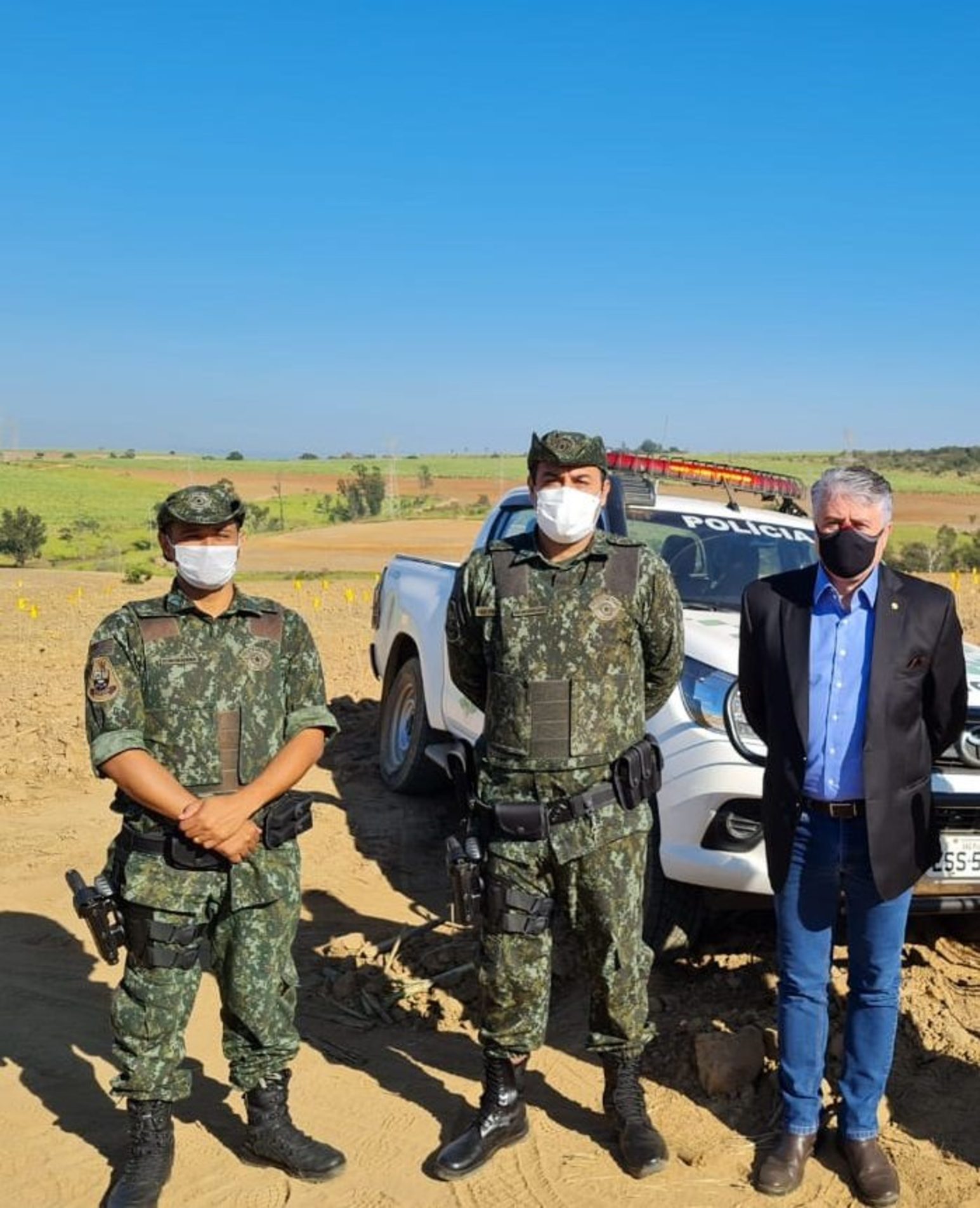 Policiais militares e integrantes do Gaema participam da operação, sob o comando do promotor de Justiça Antônio Domingues Farto Neto
