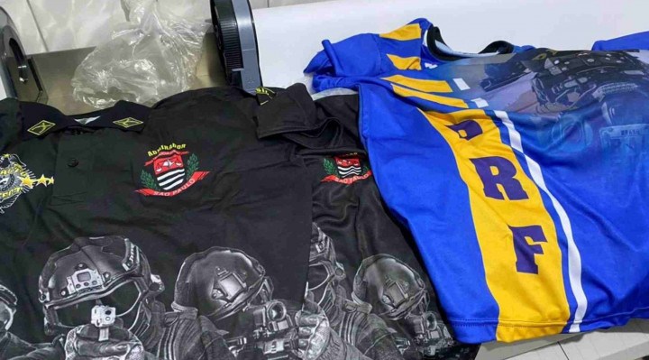 PF apura venda de camisetas com símbolos da polícia em Sorocaba 