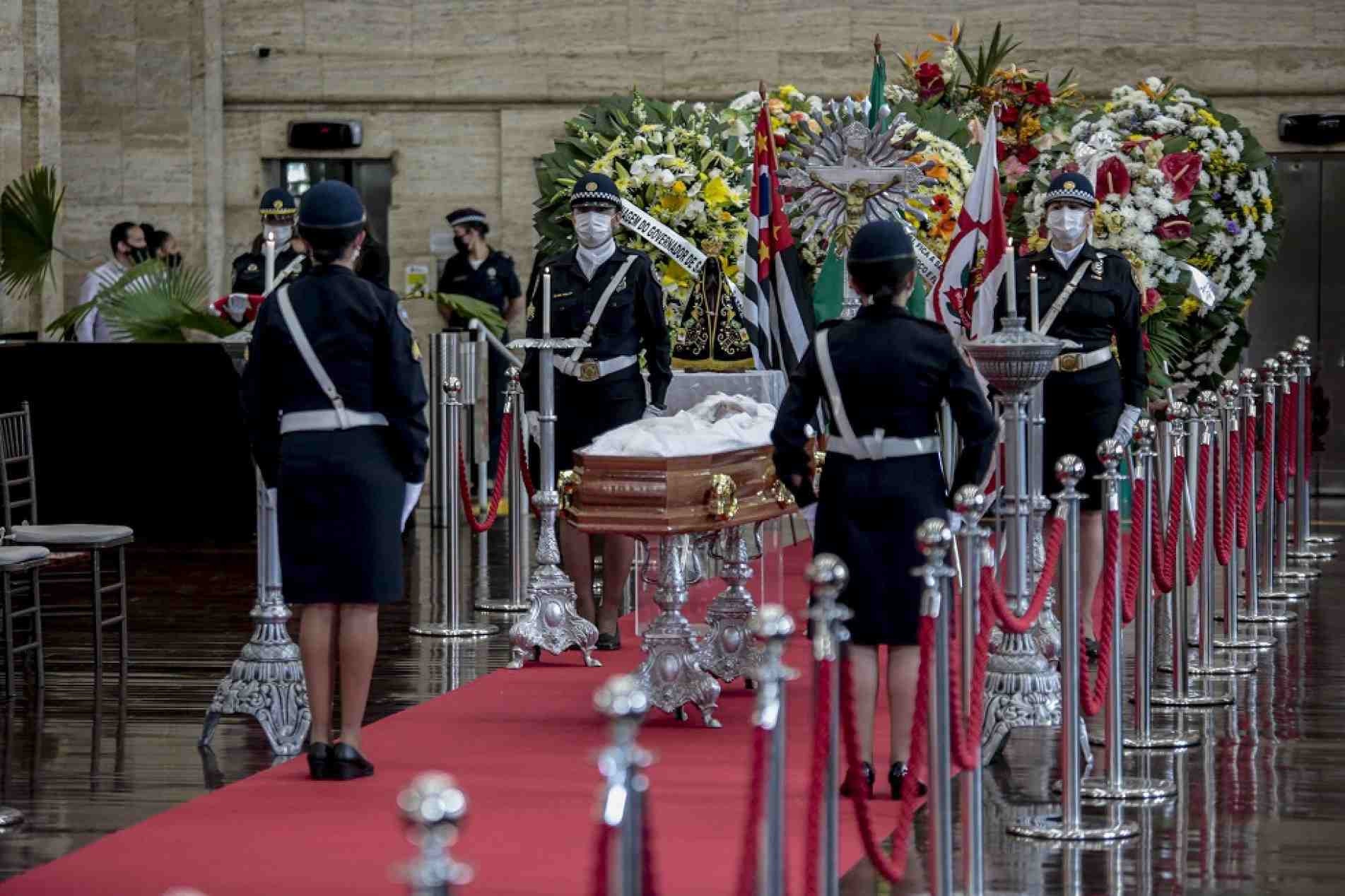 Cerimônia do velório do prefeito de São Paulo Bruno Covas
