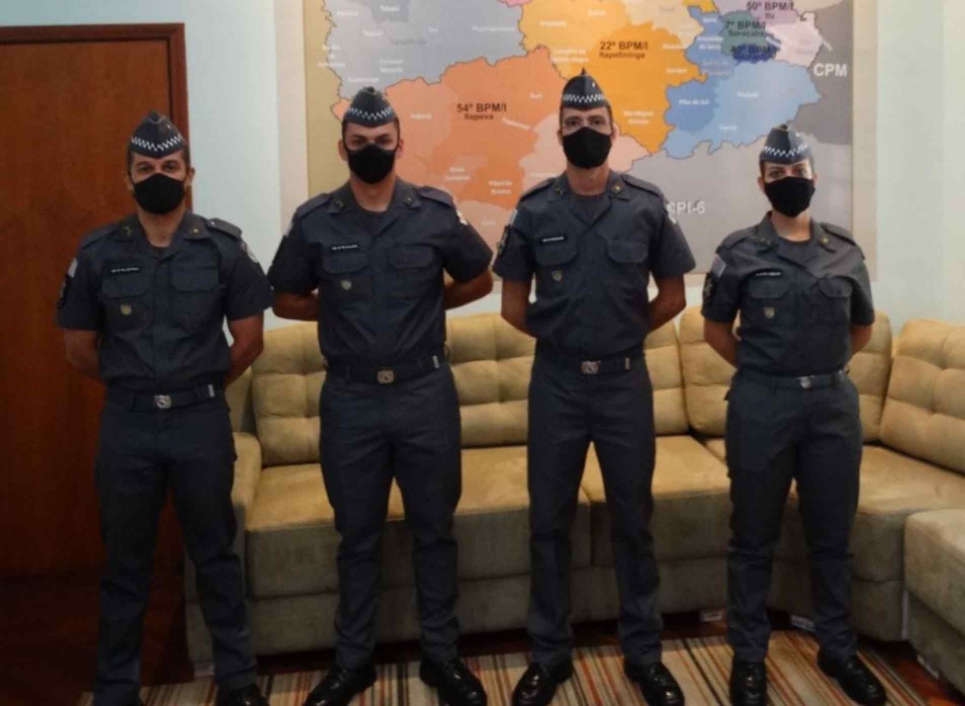 Os novos aspirantes a Oficial da Polícia Militar estão à disposição do  7º Batalhão de Polícia Militar do Interior.