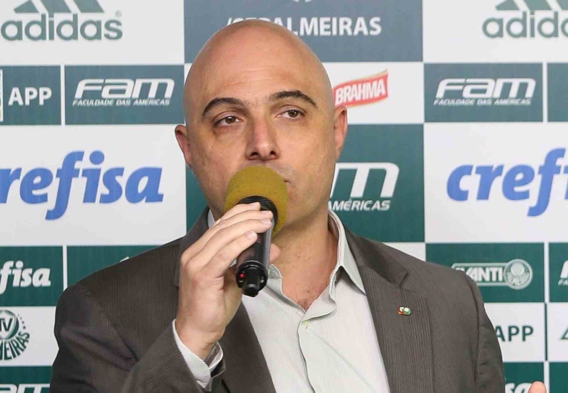 Presidente do Palmeiras, Maurício Galiotte.