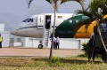 Avião pousou às 9h20 no aeroporto de Sorocaba - Assessoria Vinicius Aith