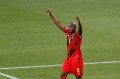 Romelu Lukaku &eacute; o artilheiro belga na euro, com tr&ecirc;s gols. - JOSE MANUEL VIDAL / AFP