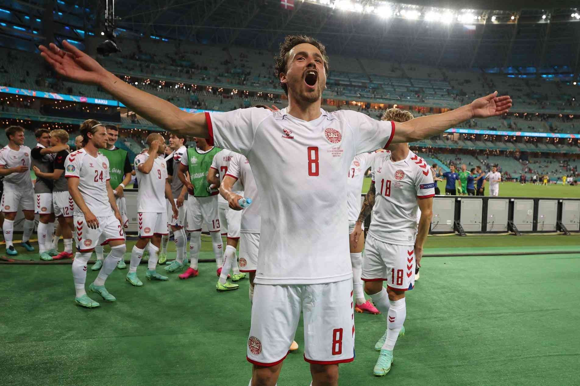 Delaney comemora classificação da Dinamarca