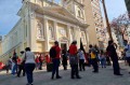 Em Sorocaba, manifestantes fizeram passeata no Centro. - REPRODU&Ccedil;&Atilde;O