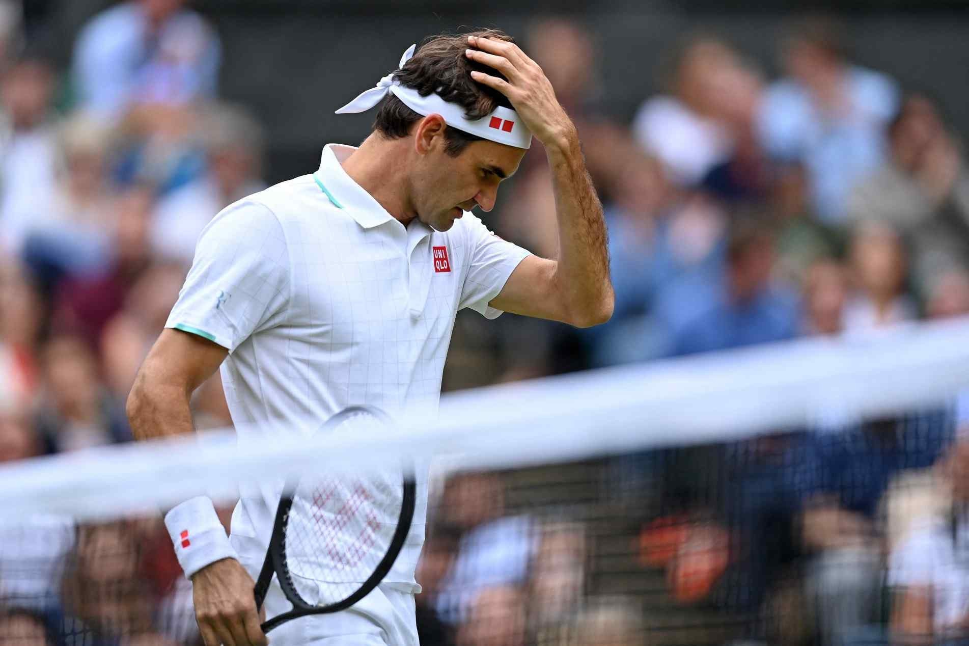 Federer perdeu por sets diretos, inclusive com um pneu