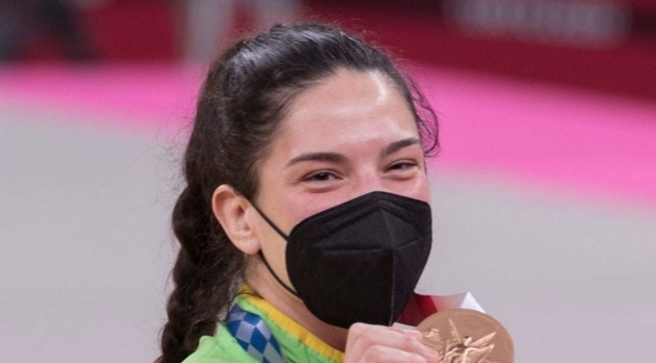 Mayra Aguiar conquistou a medalha de bronze no judô 