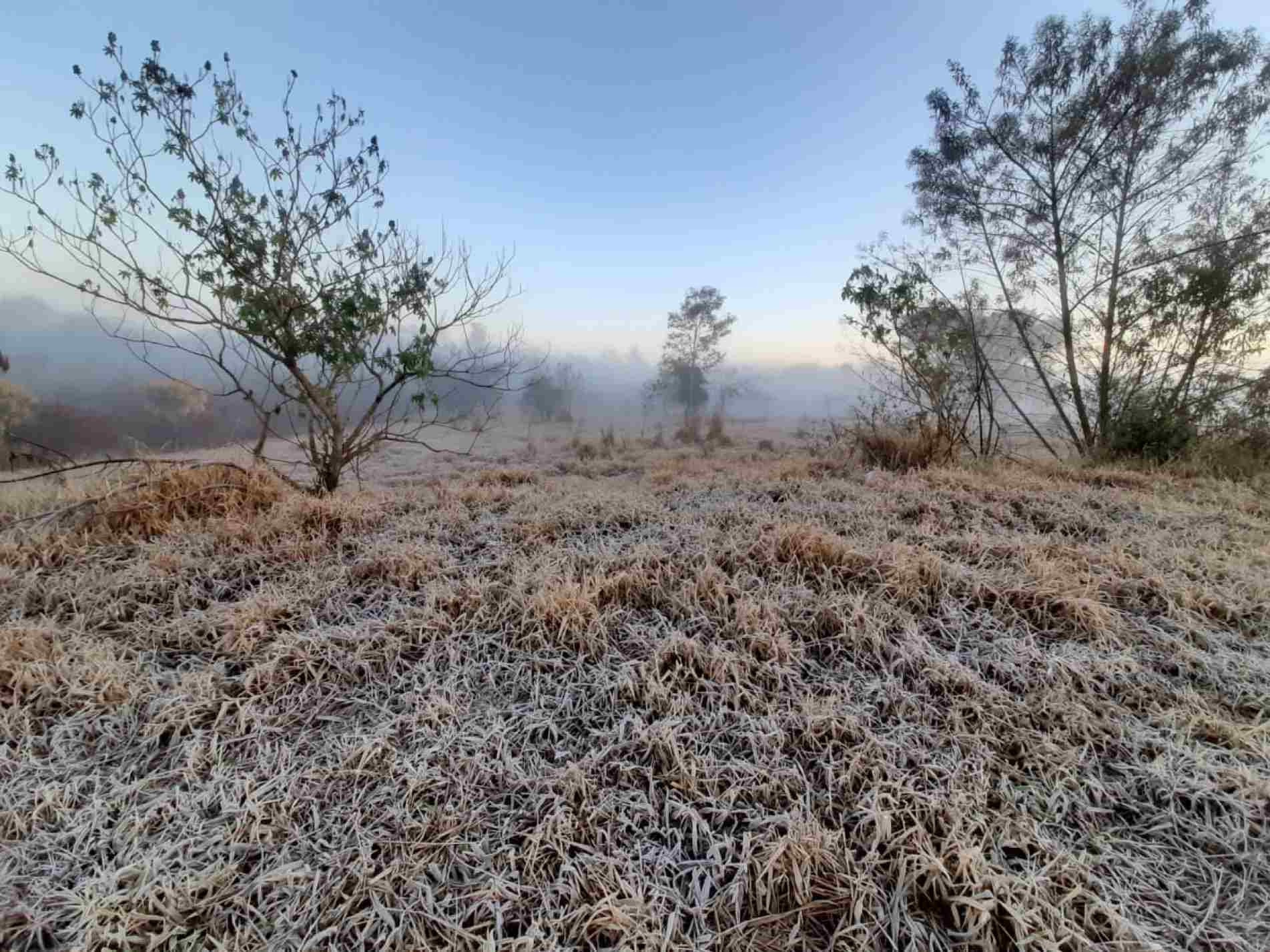 A cidade também apresentou nevoeiro