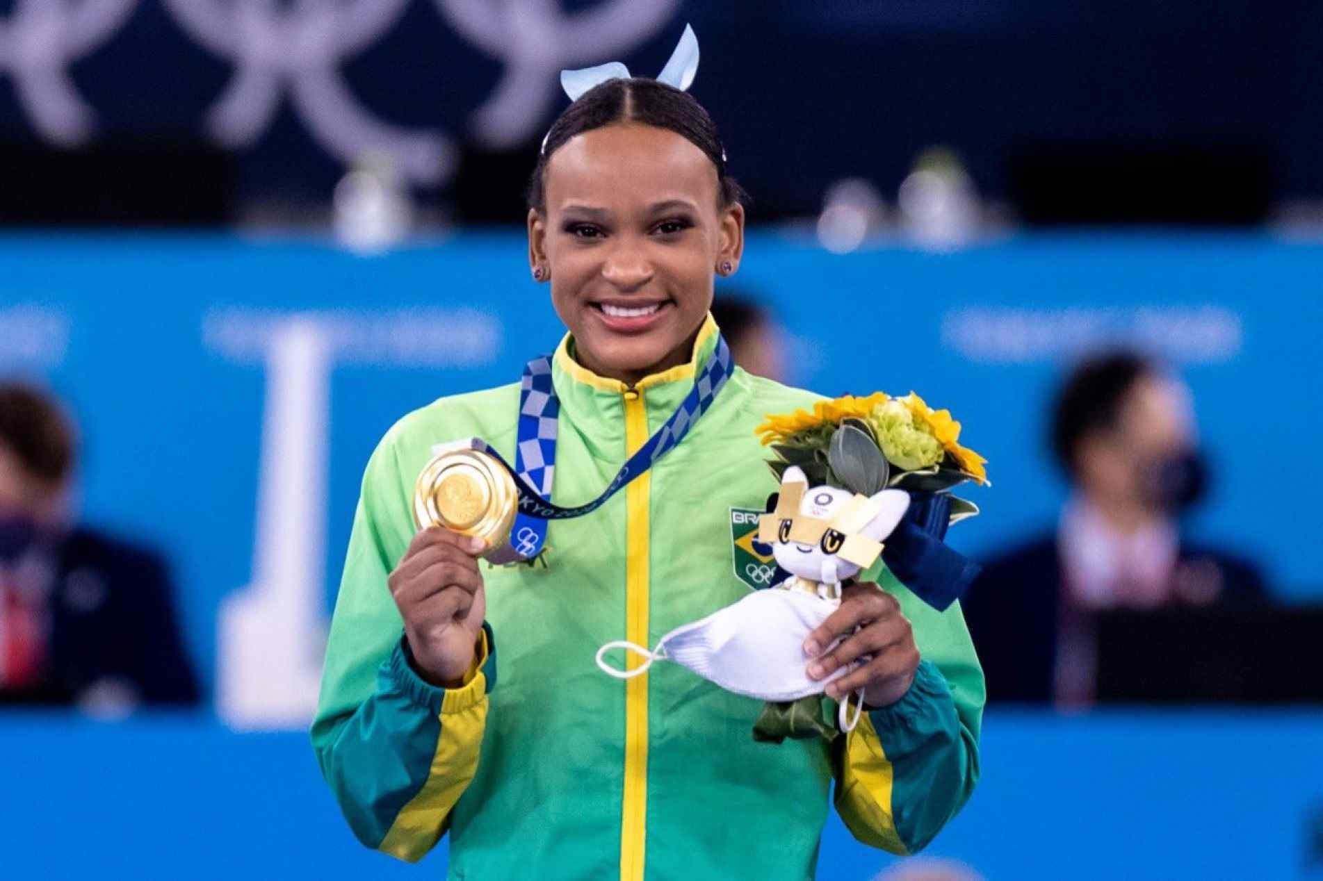 Medalhista olímpica Rebeca Andrade