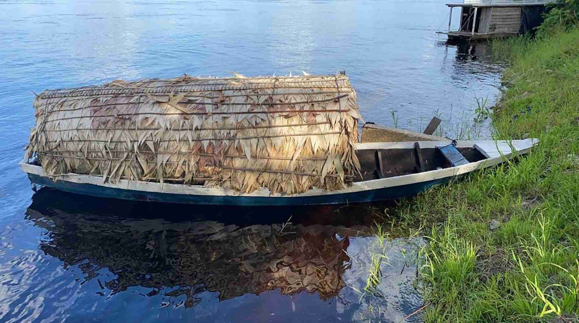 Temática do rio também aparece no trabalho de Denilson Baniwa.