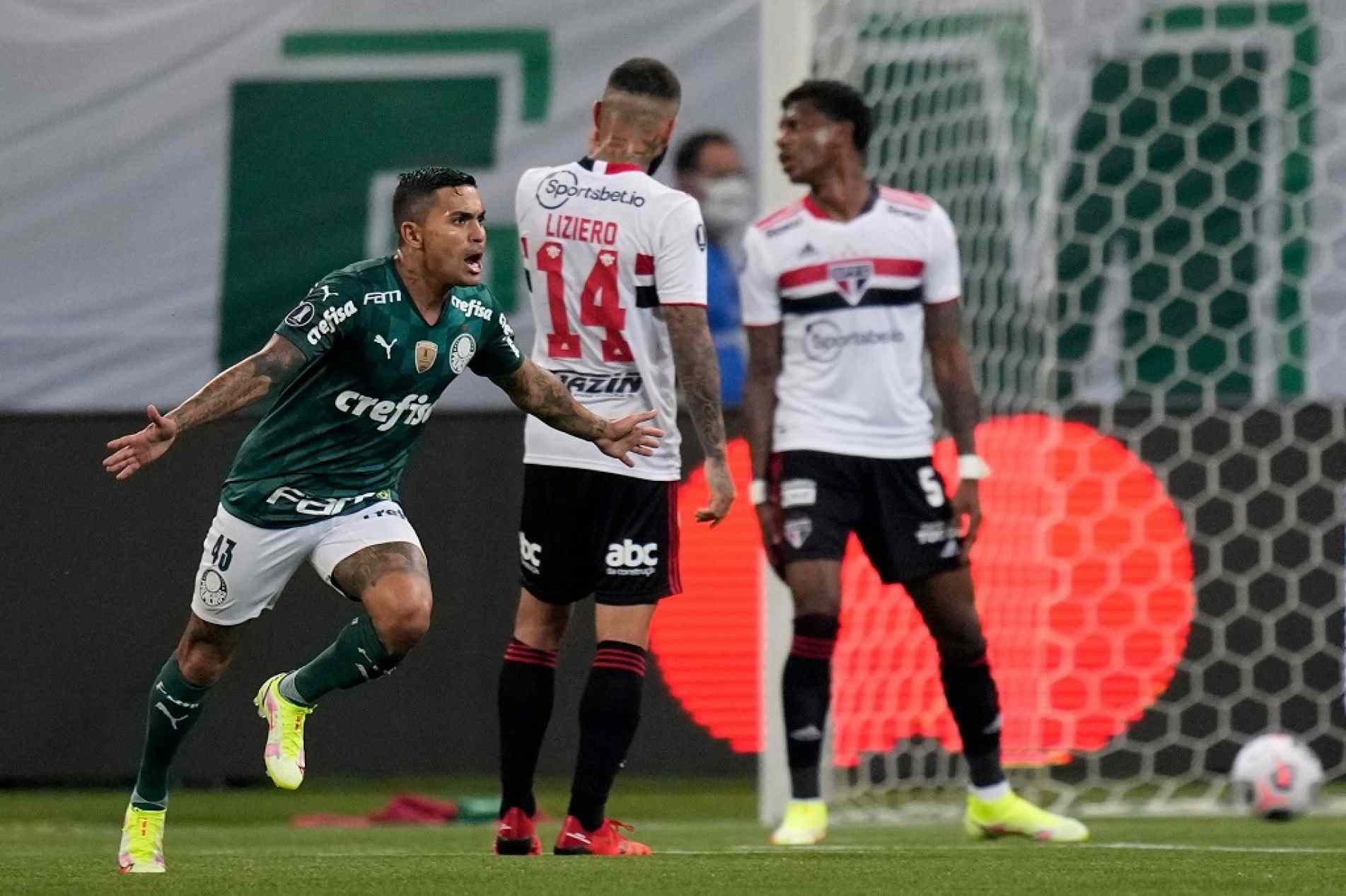 Dudu marcou o segundo gol do Verdão -- e primeiro após seu retorno ao clube
