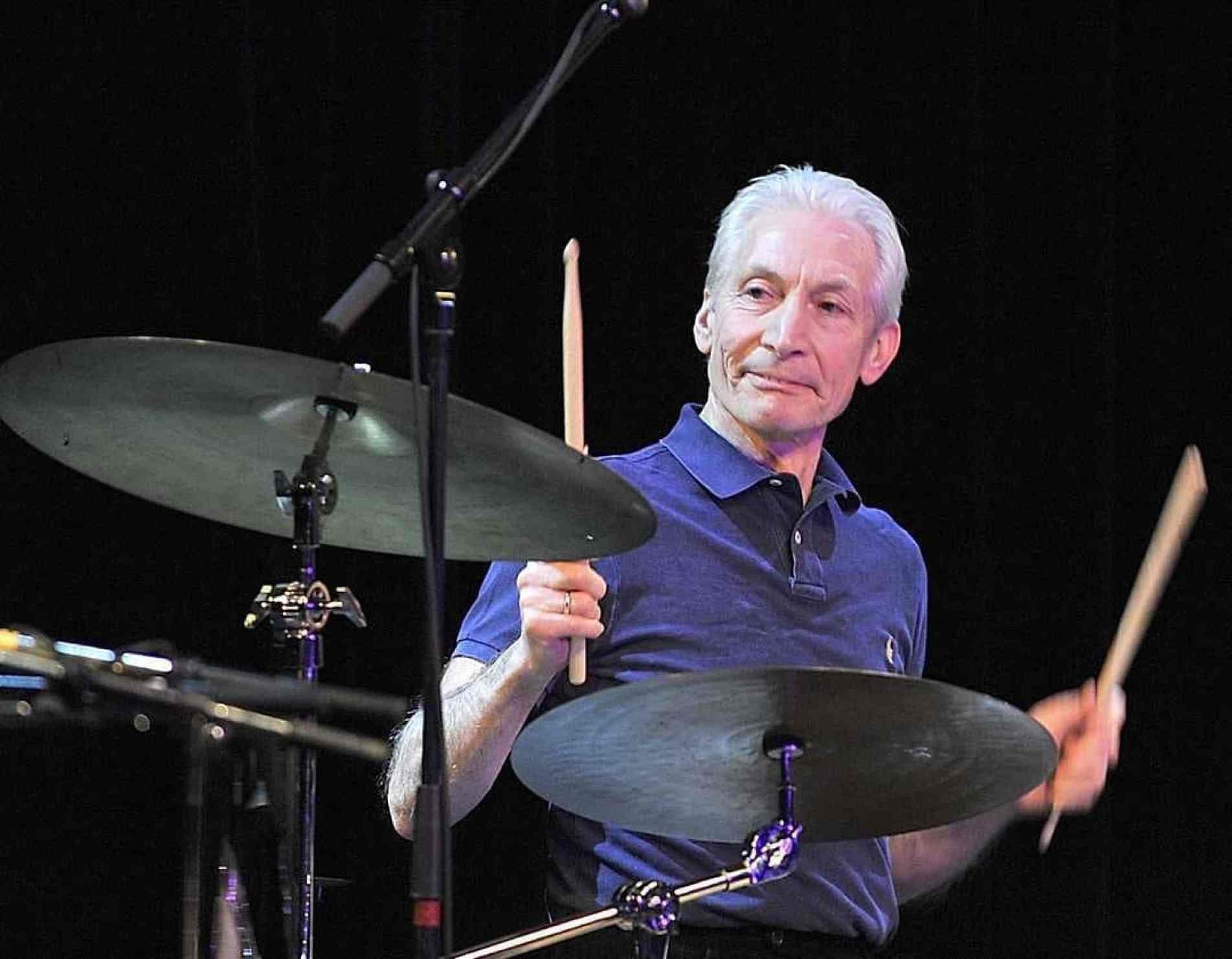 Charlie Watts, baterista do Rolling Stones.