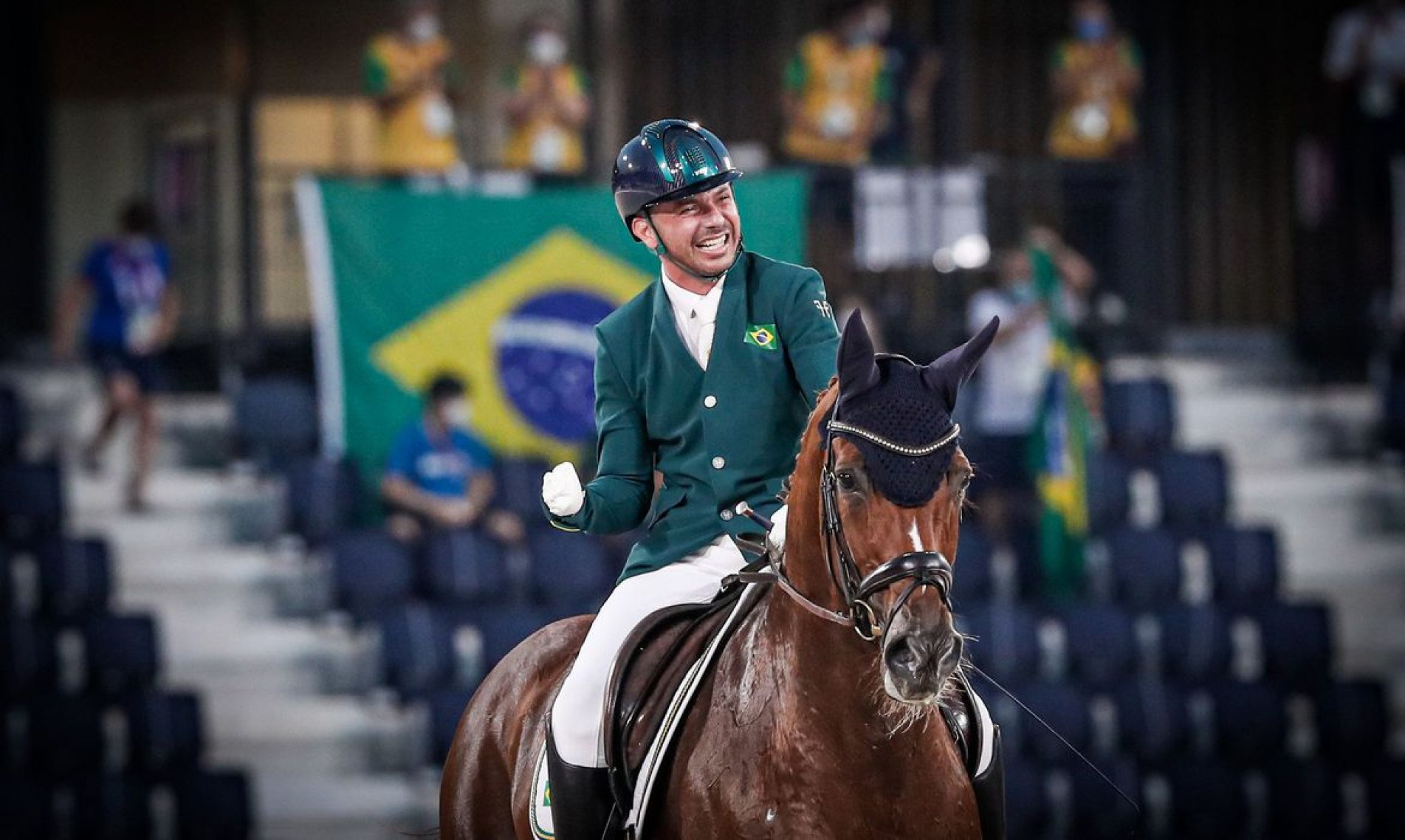 Rodolpho faturou a medalha de prata no hipismo na Paralimpíada de Tóquio