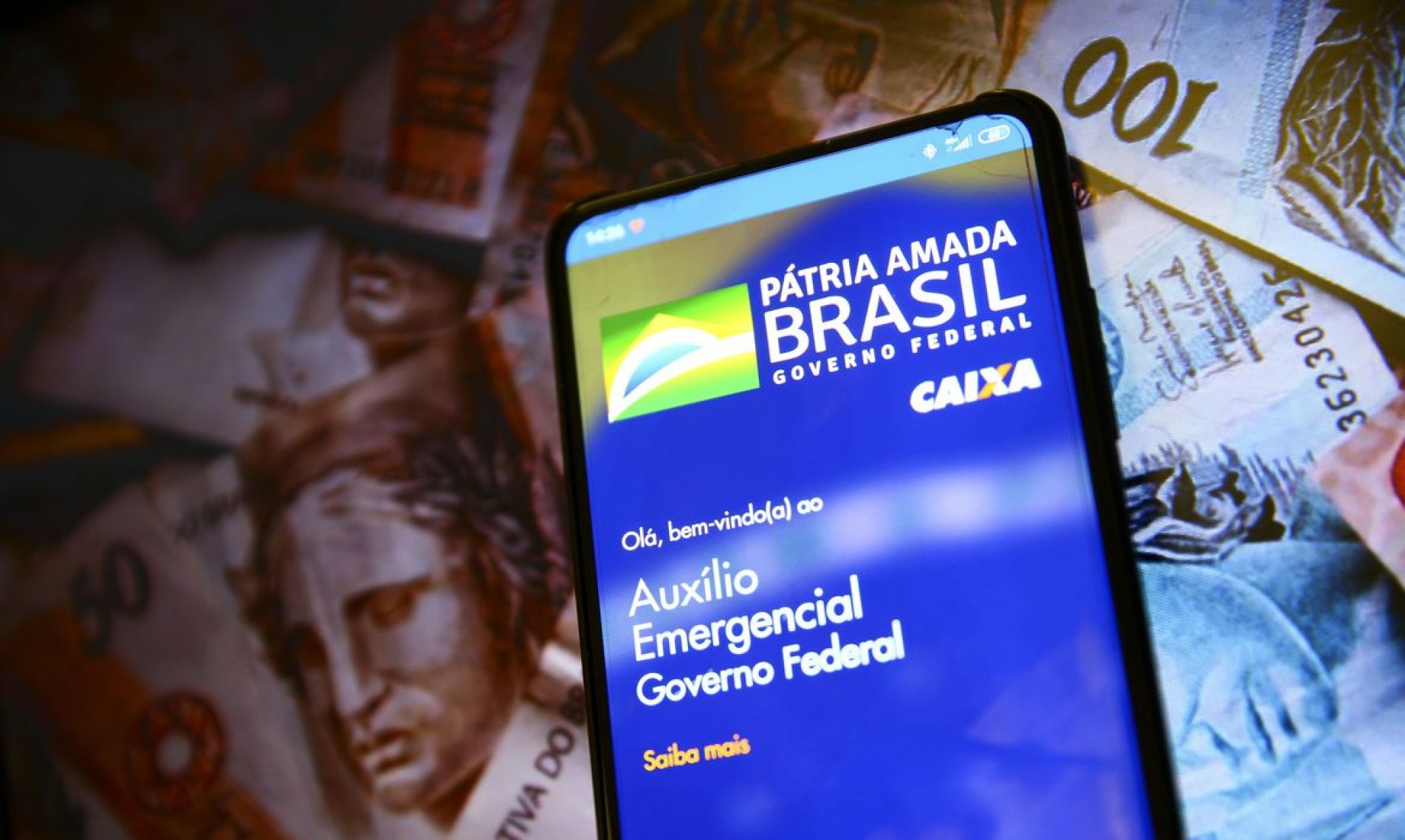 Aplicativo auxílio emergencial do Governo Federal.