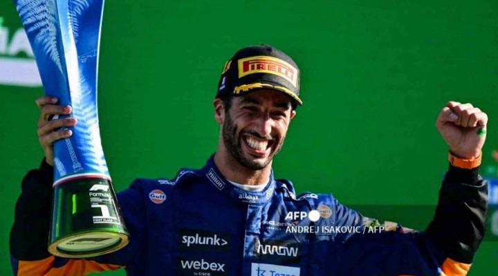 Daniel Ricciardo sagrou-se campeão do GP da Itália