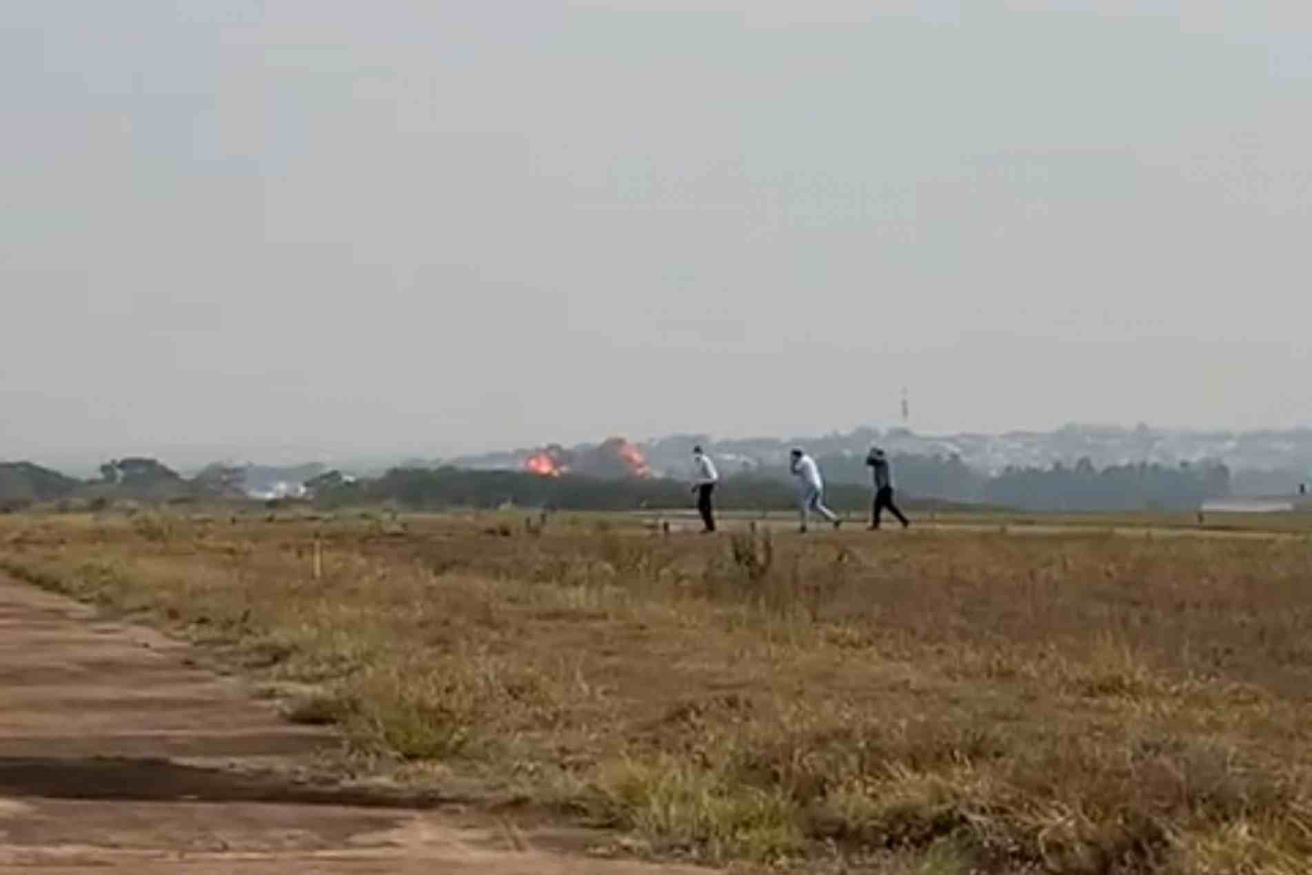 Aeronave caiu e explodiu instantes após decolagem 