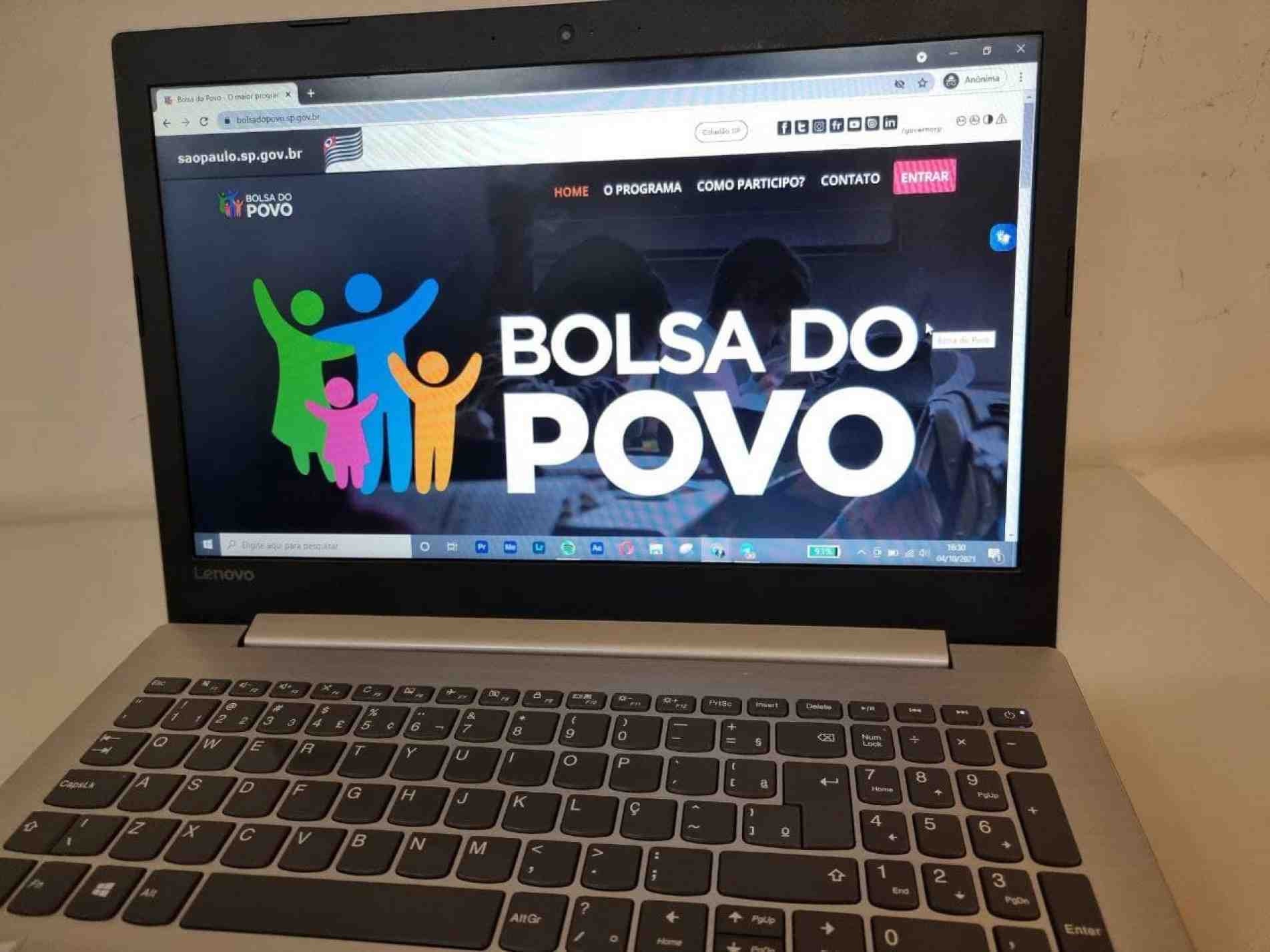 Site do Banco do Povo (www.bolsadopovo.sp.gov.br).