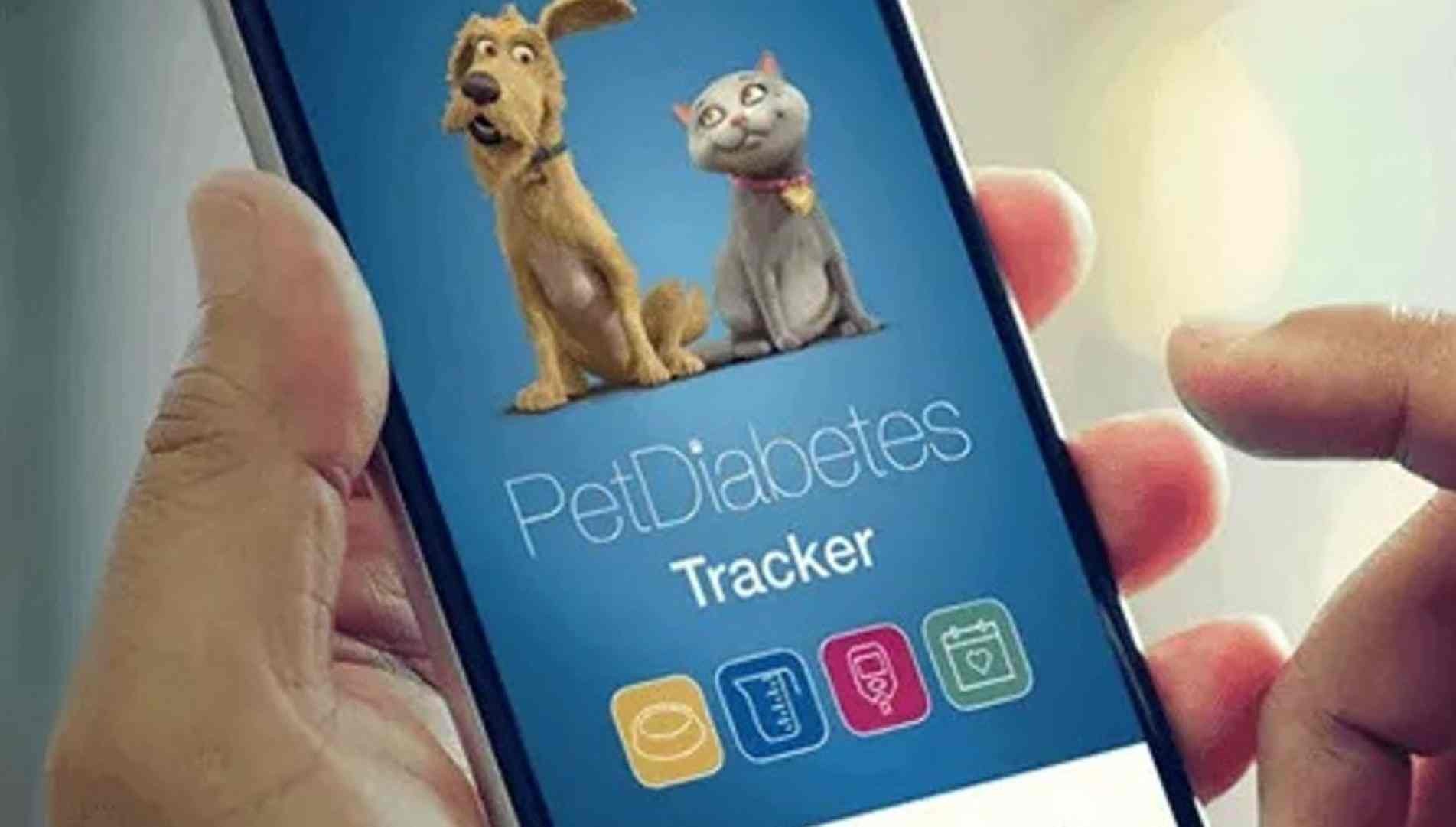 O Pet Diabetes Tracker pode ser baixado no celular.