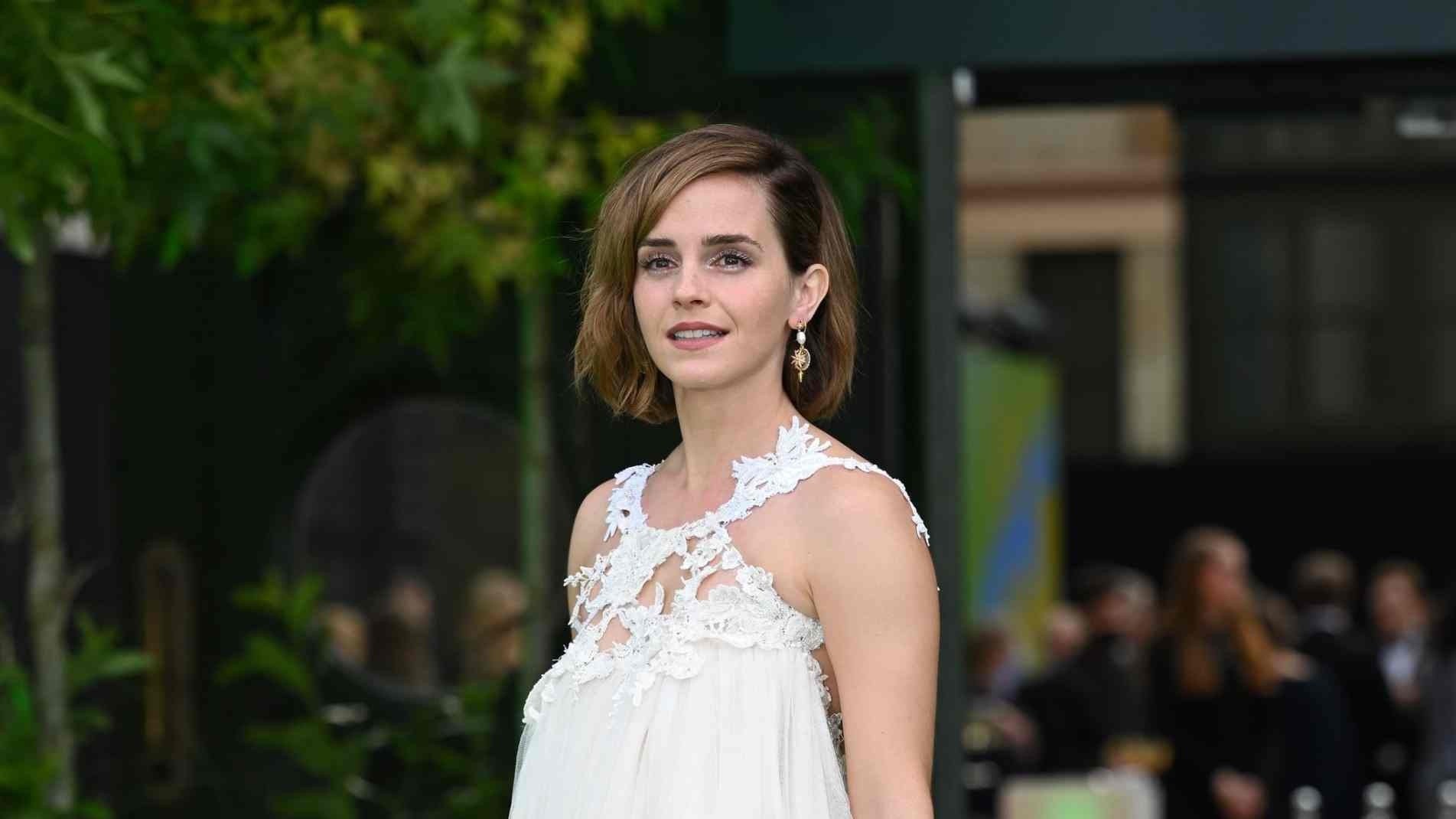 Emma Watson no evento Earthshot Prize 2021 no Alexandra Palace em 17 de outubro de 2021 em Londres, Inglaterra