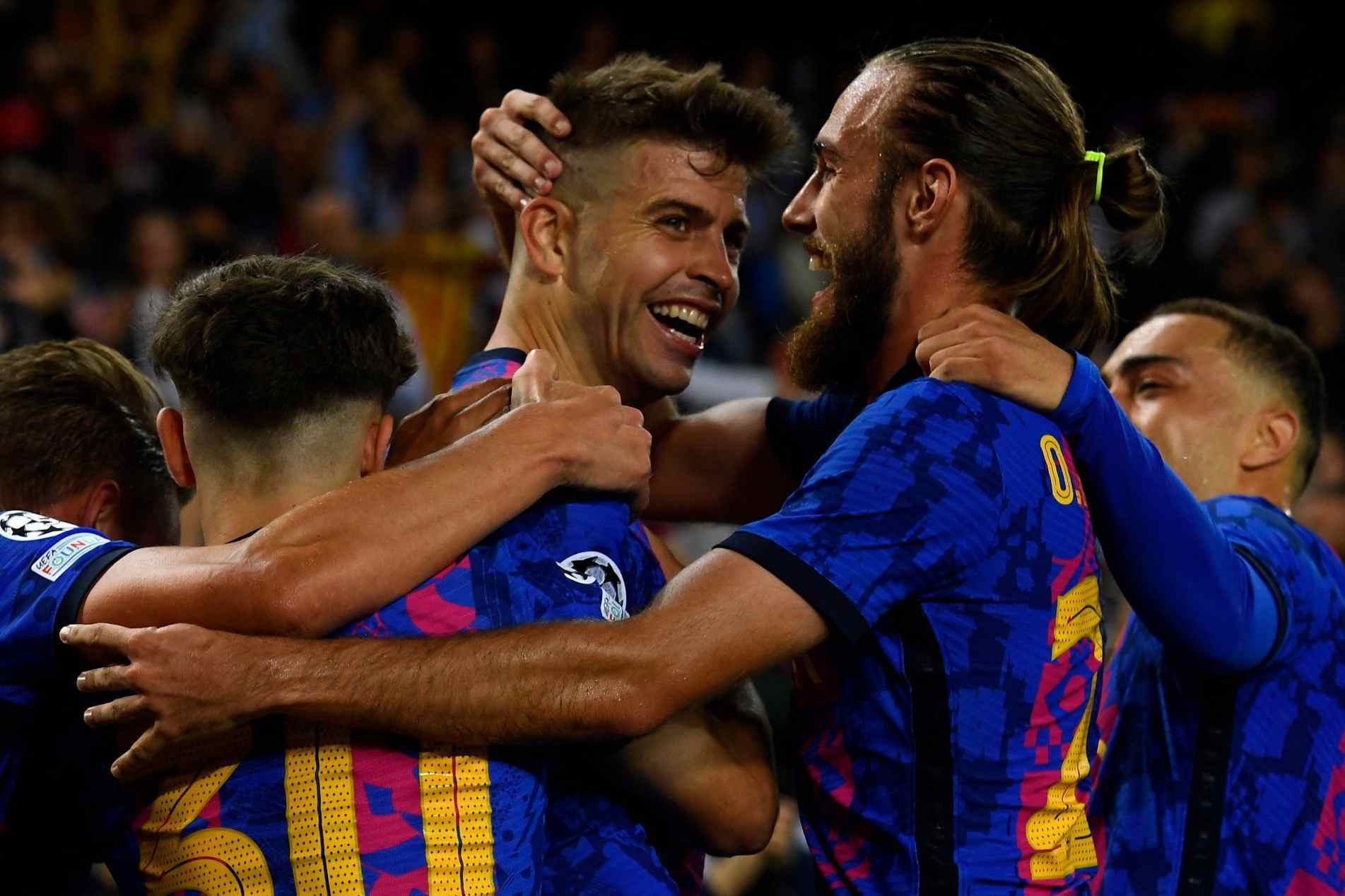 Piqué foi o autor do único gol do Barcelona na vitória contra o Dínamo de Kiev nesta quarta