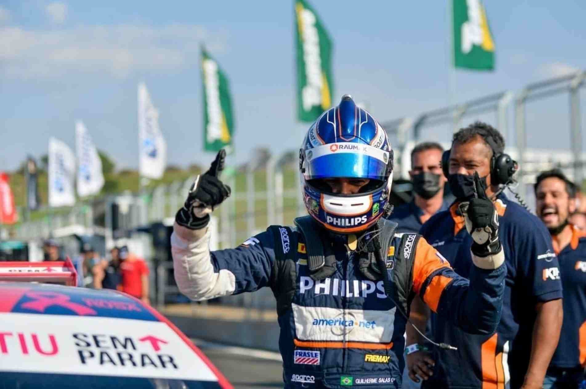 Guilherme Salas, natural de Jundiaí, conquistou sua primeira pole na temporada da Stock Car