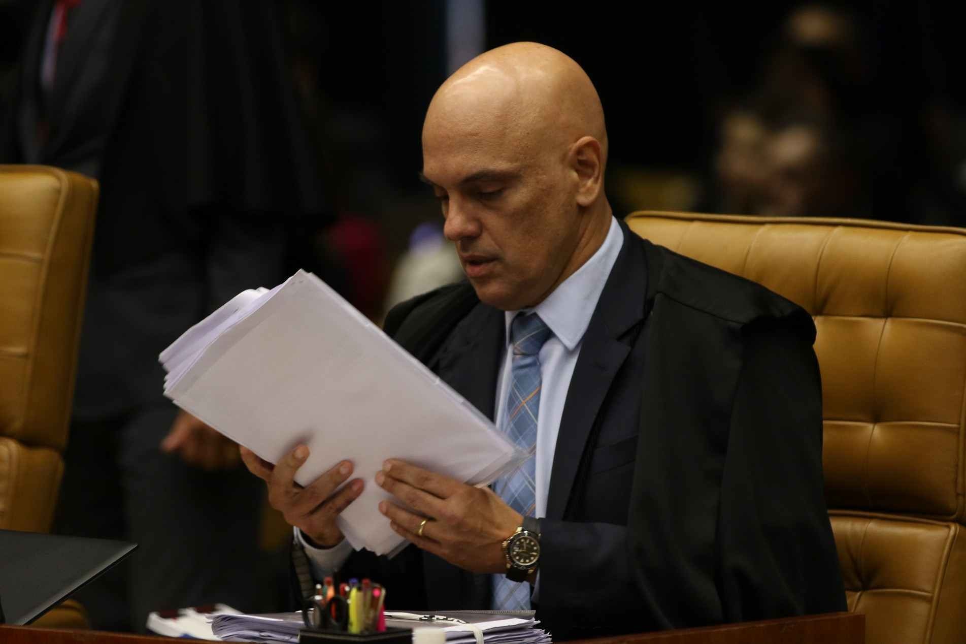 O ministro Alexandre de Moraes: 