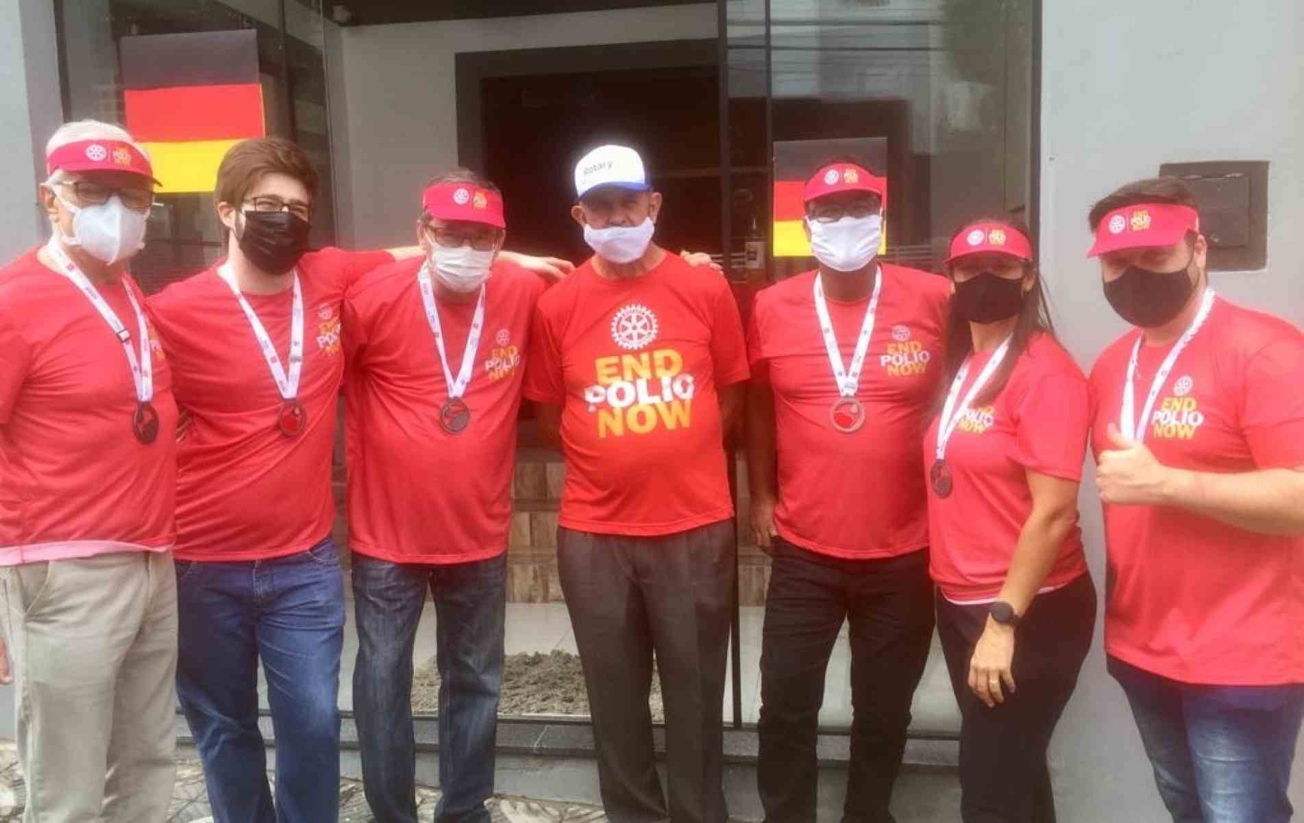 Companheiros que participaram do evento: Orlando Simões Soares, Henrique Belia Aro, Fábio Sola Aro, Eluisio Rodrigues, Ismair Sátiro, Andressa Trasse Sátiro e Eduardo Vichiese.