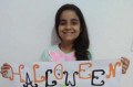Brenda Escudeiro, de 11 anos, juntou os dois em um cartaz da escola. - CORTESIA
