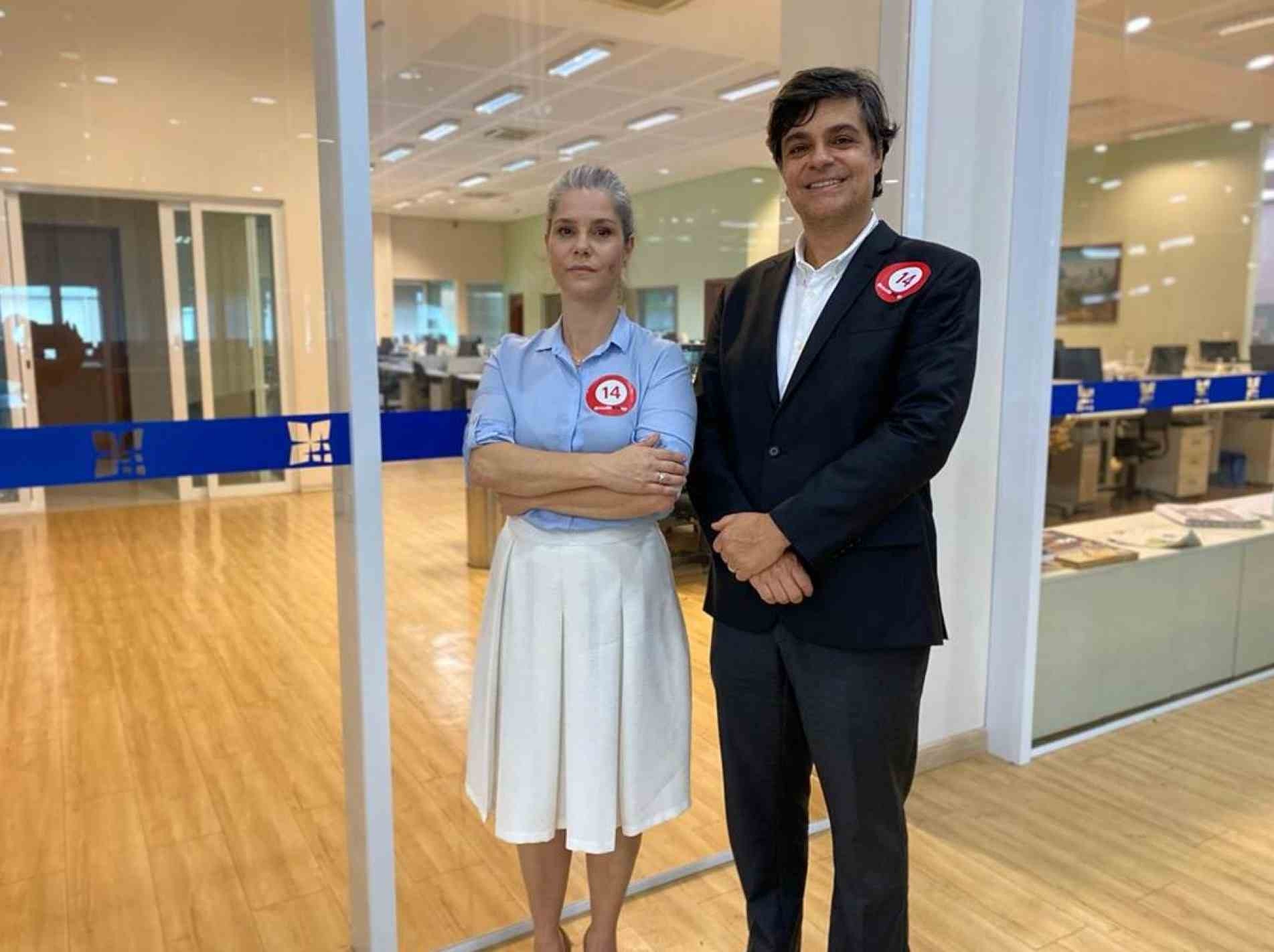Patrícia Vanzolini e Leonardo Sica, candidatos a presidente e vice na chapa 4 Muda OAB-SP: dupla já disputou eleição em 2018, mas com a chapa 