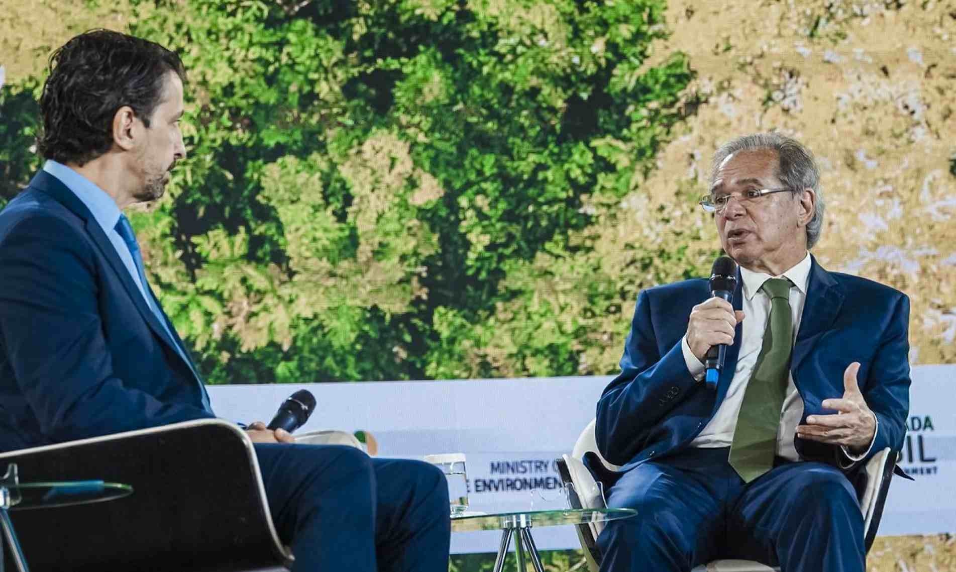 Paulo Guedes participou de evento dentro da programação do Brasil na COP26.