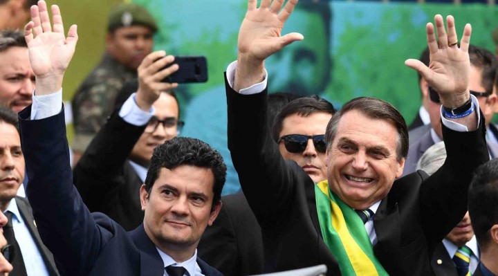 O ex-juiz Sérgio Moro e o presidente Jair Bolsonaro têm trocado críticas 