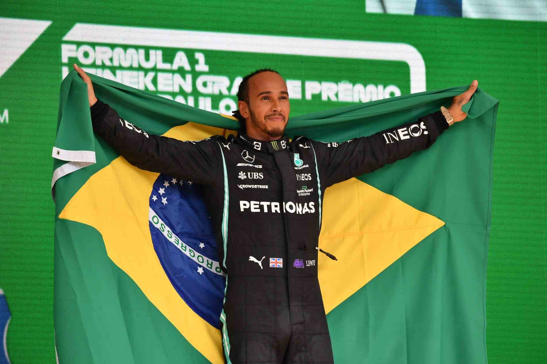 Lewis Hamilton venceu o GP de São Paulo pela terceira vez