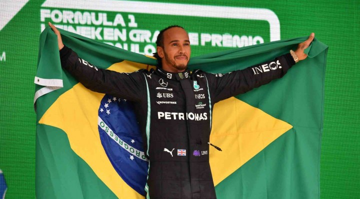 Lewis Hamilton venceu o GP de S&atilde;o Paulo pela terceira vez