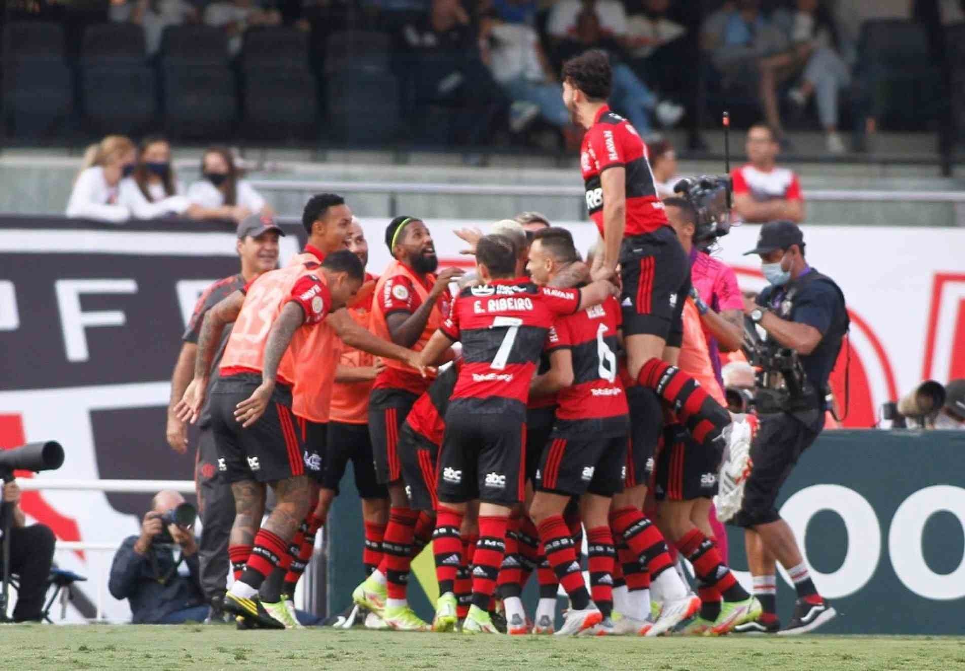 O Flamengo fez a festa no Morumbi, no último domingo