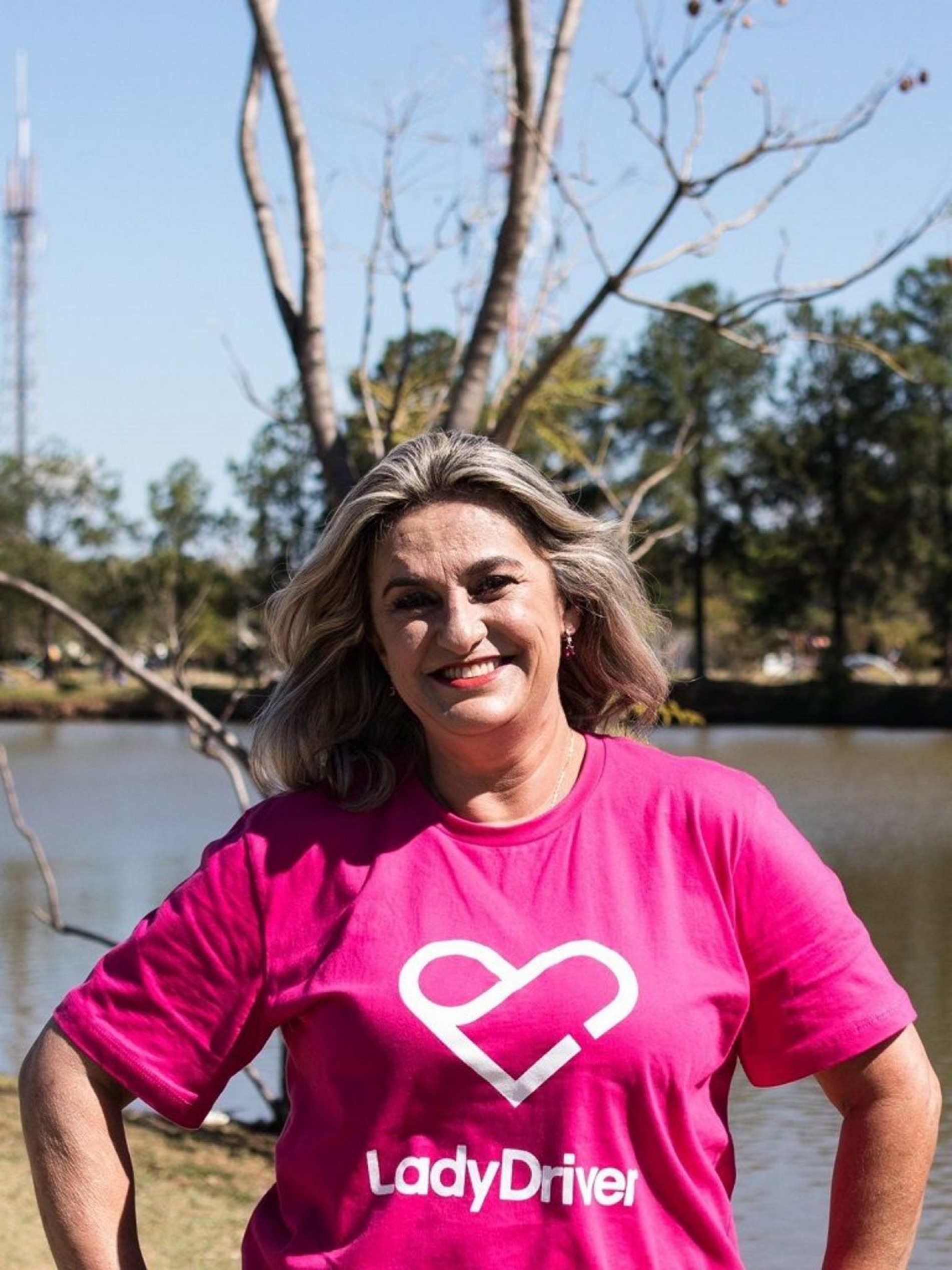 Luciana é embaixadora da Lady Driver na cidade
