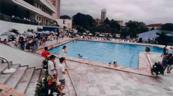 Piscina do Clube Ipanema, em novembro de 1995.