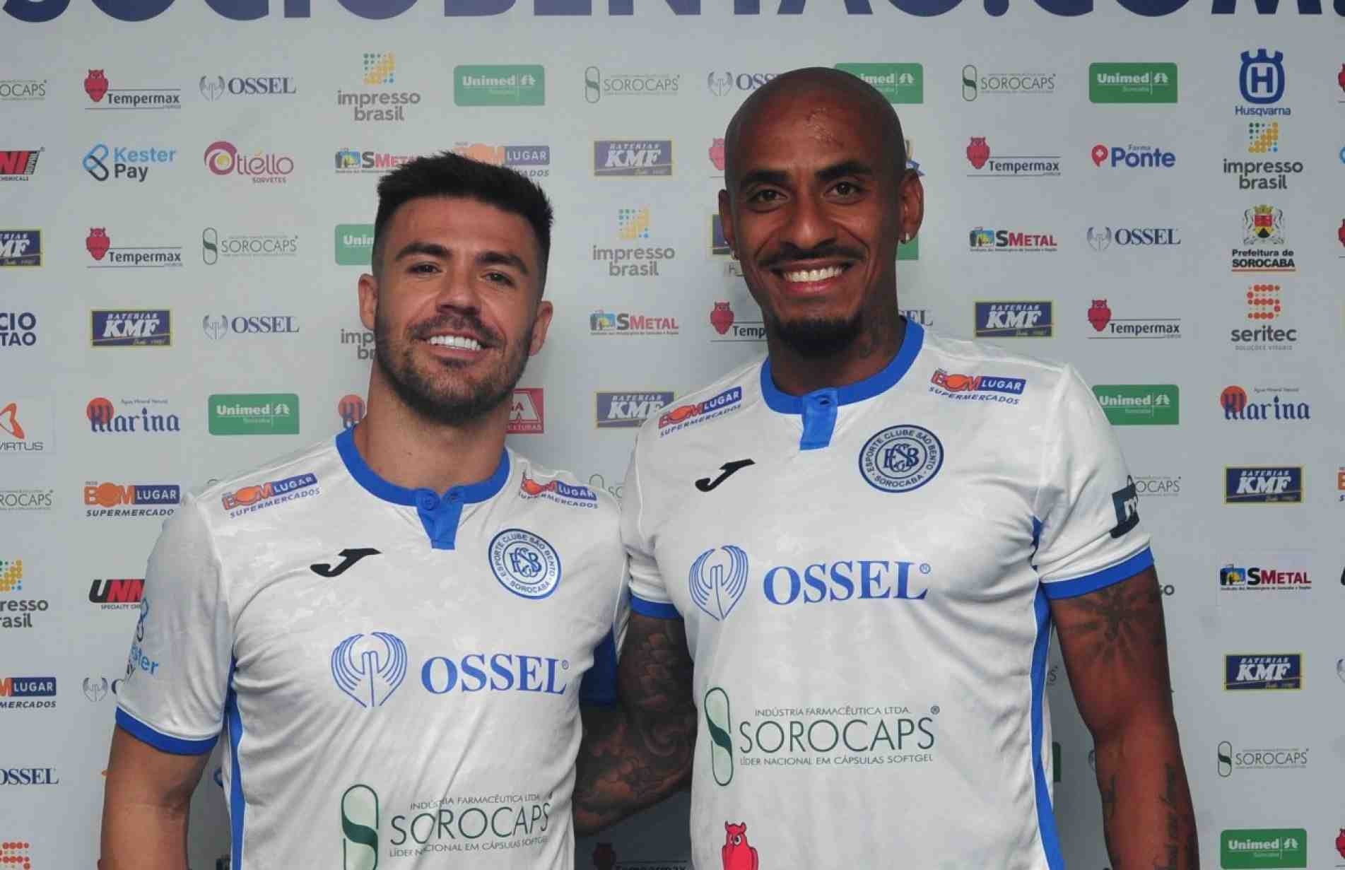 Nenê Bonilha (à esquerda) e Everton Dias (à direita) são os novos contratados do Azulão.