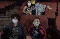 Sofia Gomes, Melissa Matos, Vin&iacute;cius Matos e Yuri Gomes: crian&ccedil;as na plateia. - ARQUIVO PESSOAL
