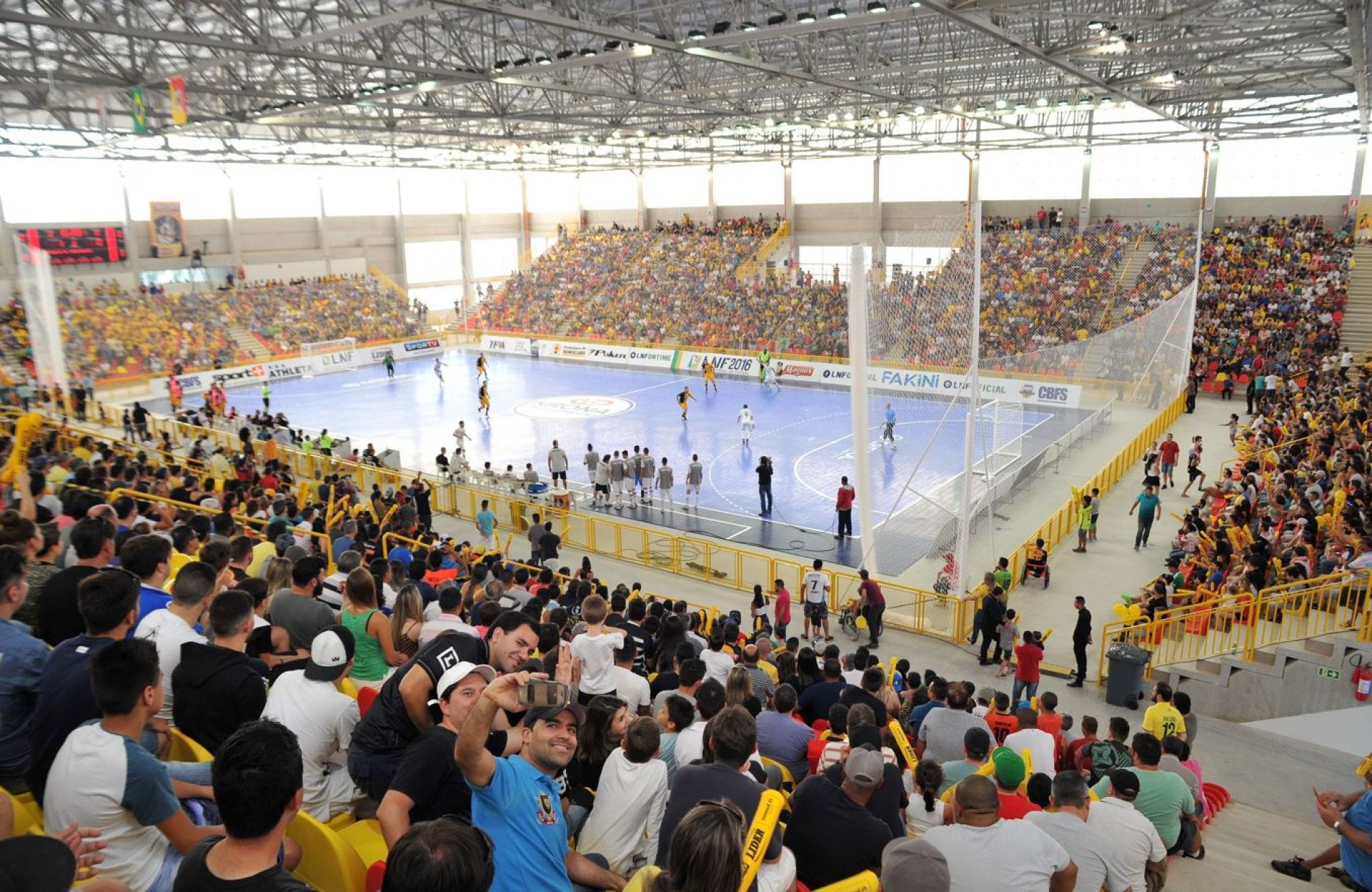 Espaço atualmente sedia os jogos do Magnus Futsal, entre outras modalidades.