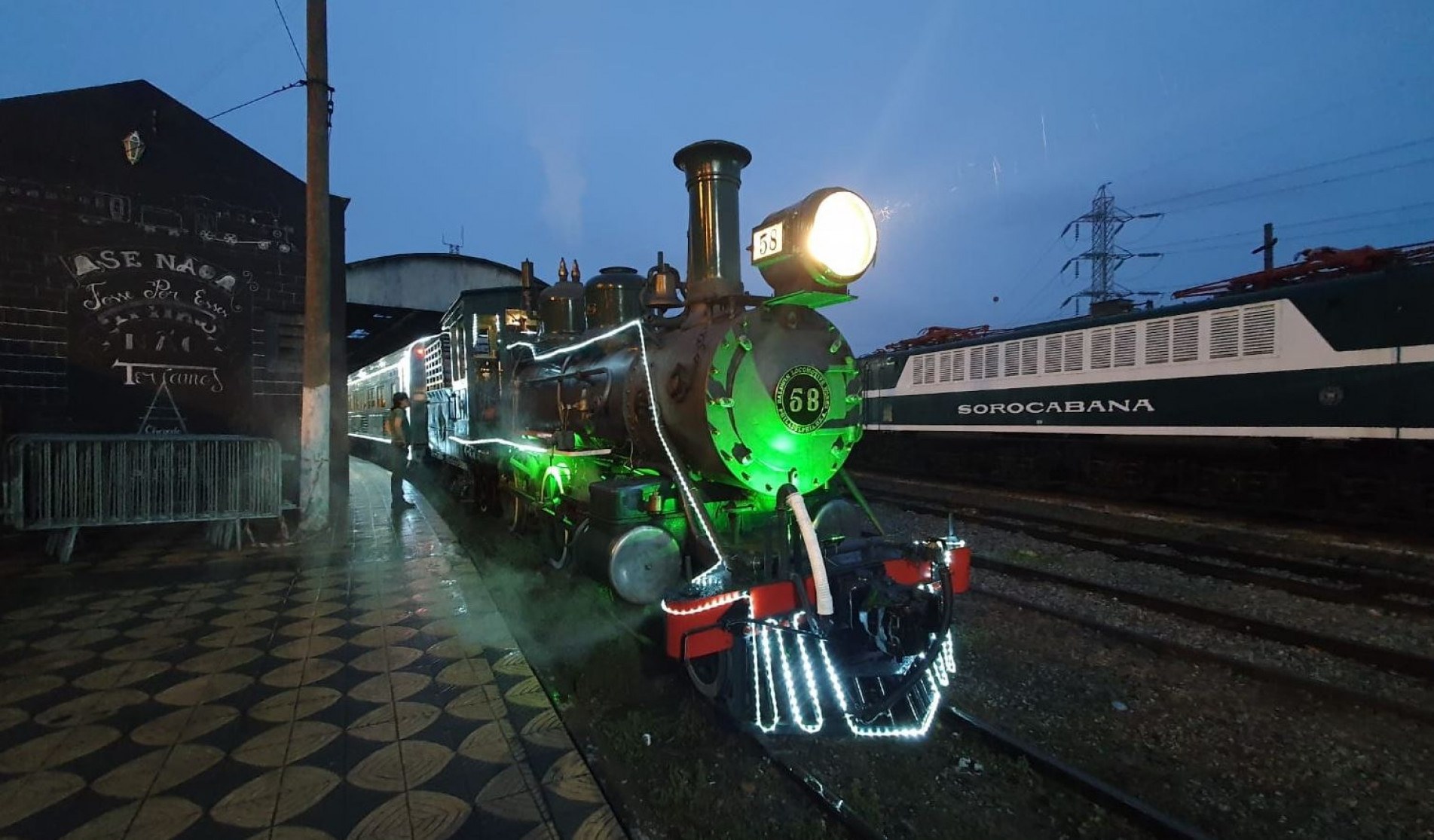 Locomotiva fez 24 passeios dentro da programação do Natal.