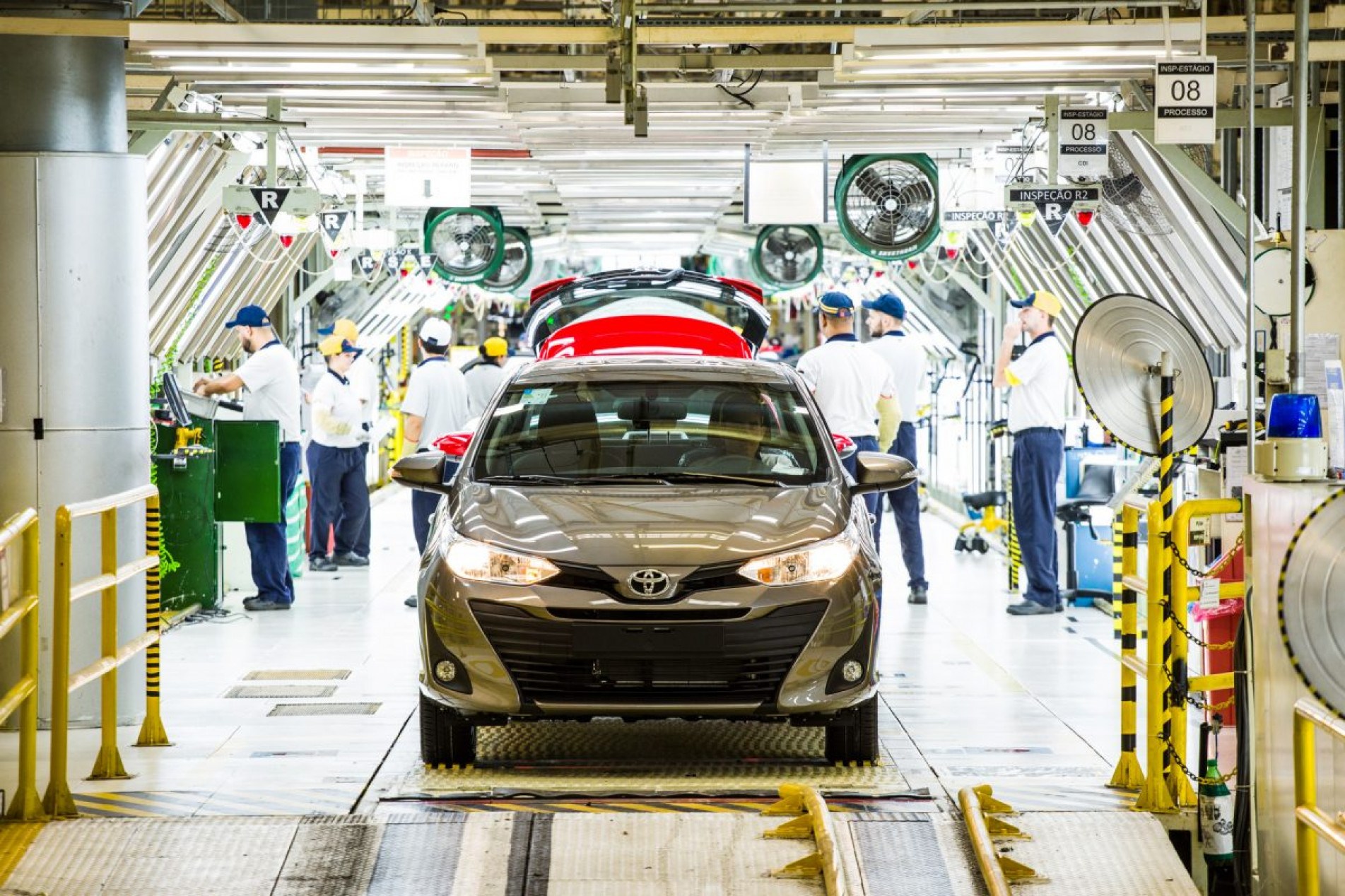 Linha de produção da Toyota em Sorocaba: exportação de veículos responde pela maior parcela dos produtos comercializados com o exterior.