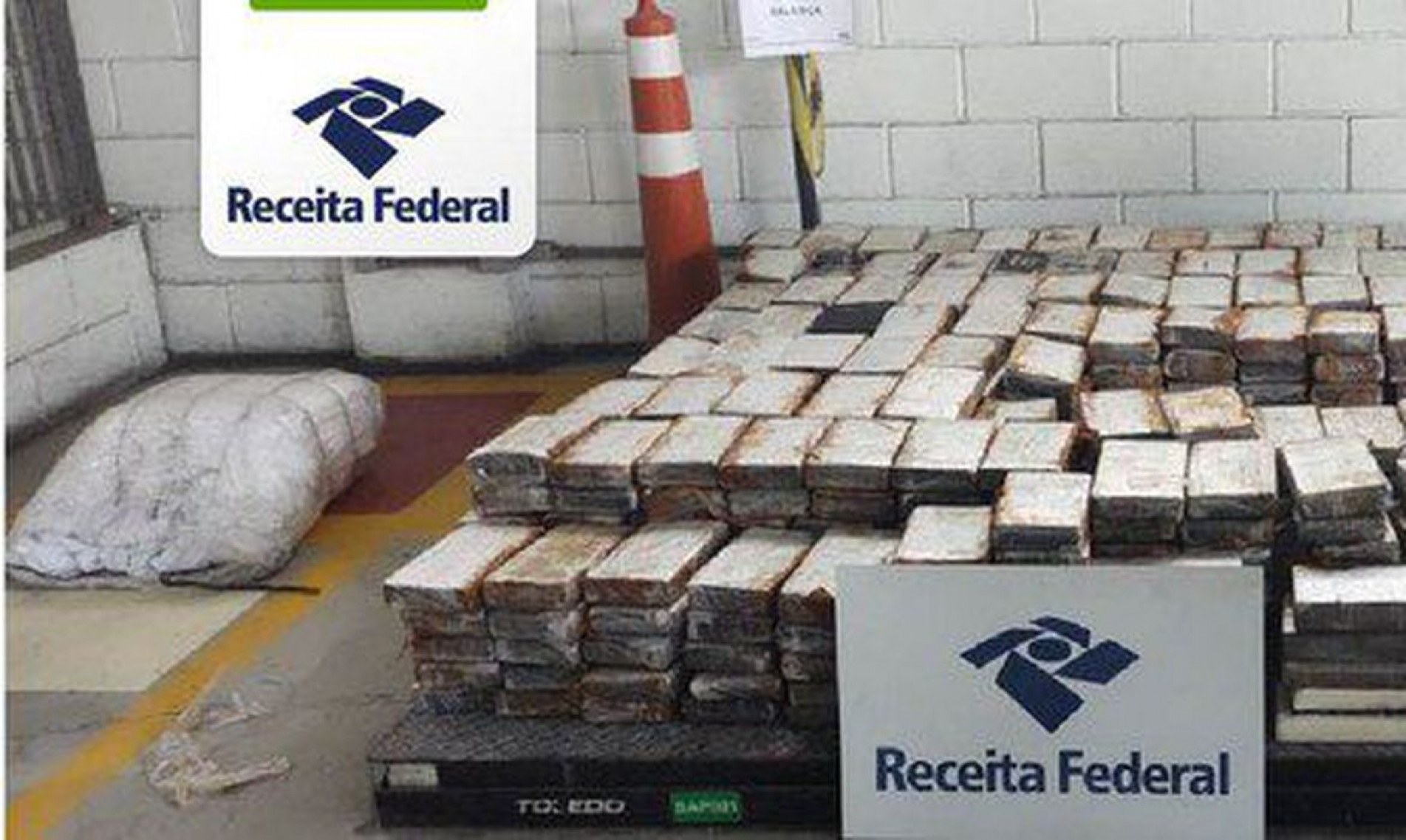 Receita Federal apreende 1,2 tonelada de cocaína no Porto de Santos